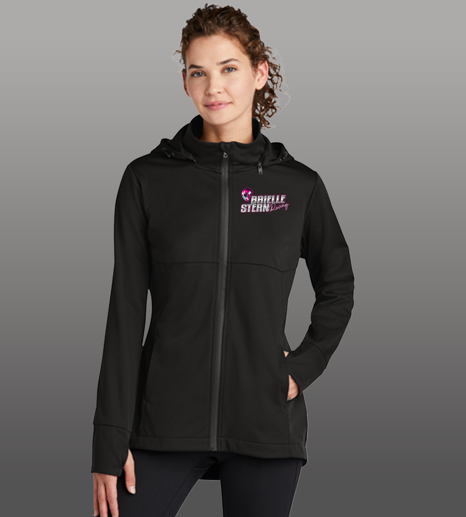 Sport-Tek® Women's Hooded Soft Shell Jacket with Logo